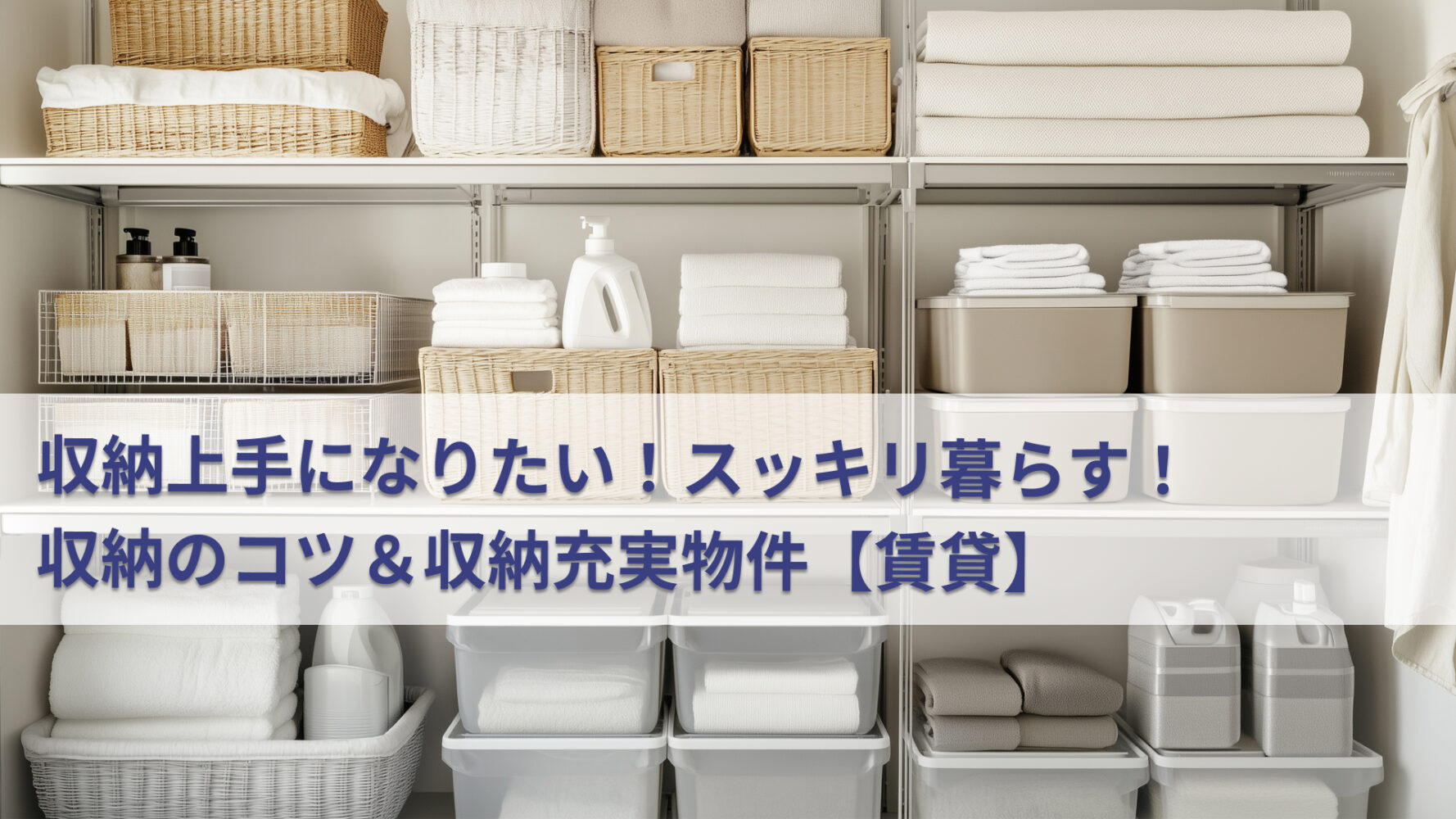 収納上手になりたい！スッキリ暮らす！ 収納のコツ＆収納充実物件【賃貸】